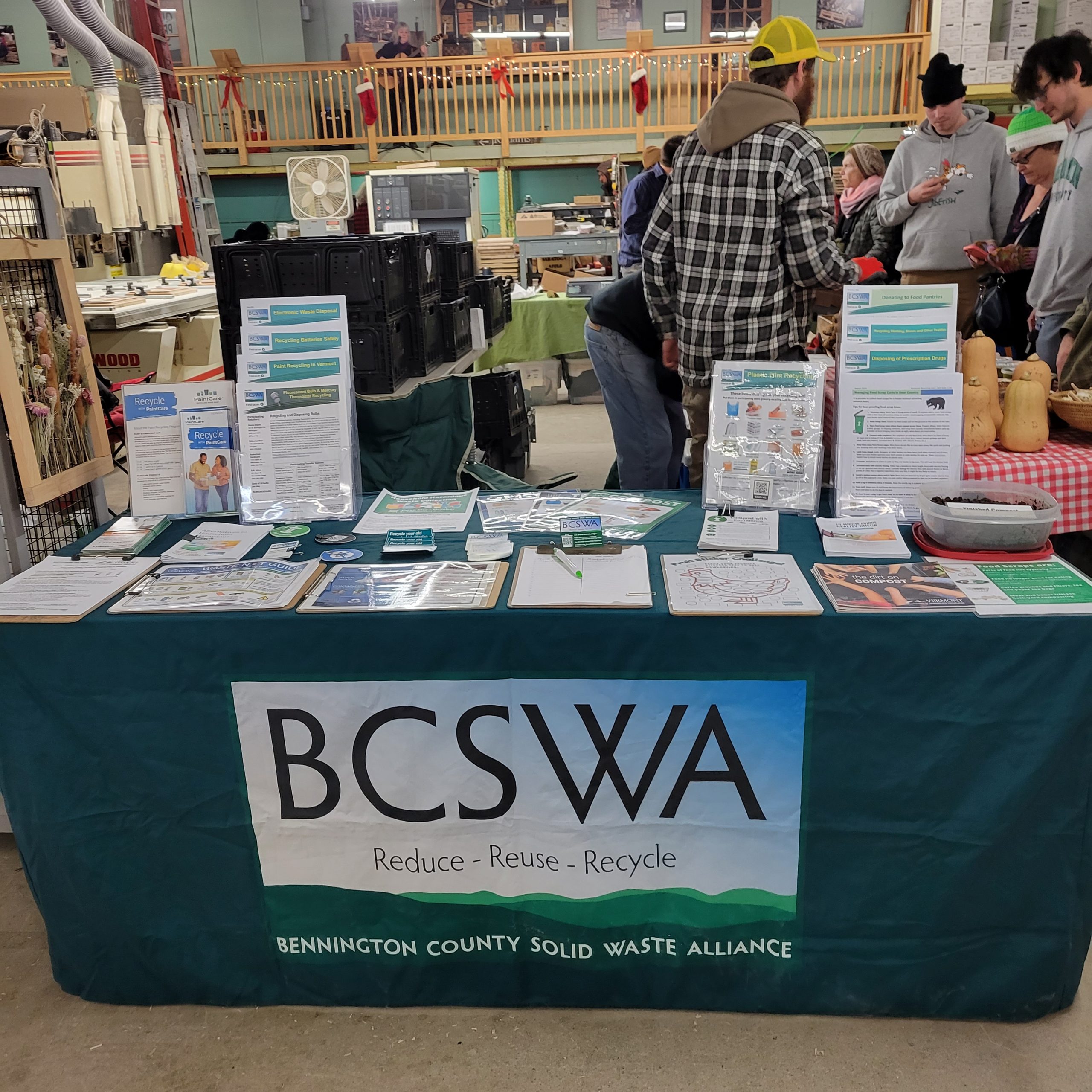 Display table of brochures
